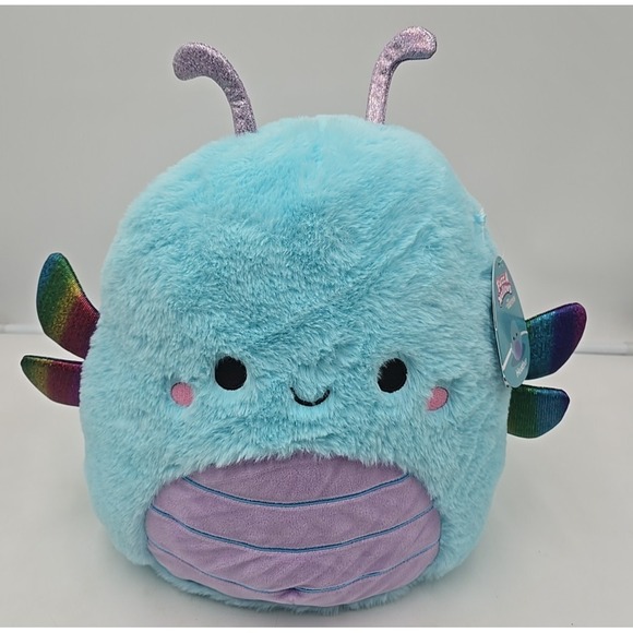NWT Squishmallows FuzzAMallow Official 12 inch Heather the Teal Dragonfly - Picture 2 of 9